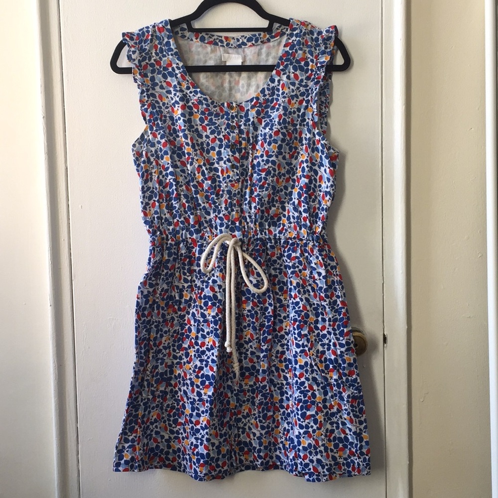 Patterned Cotton Shift Dress